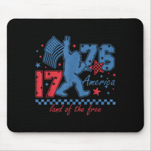 Tapis De Souris Bigfoot 1776 patriotique américain 