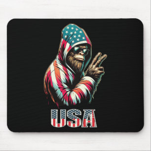 Tapis De Souris Bigfoot 4 juillet les Ados sasquatch patriotiques