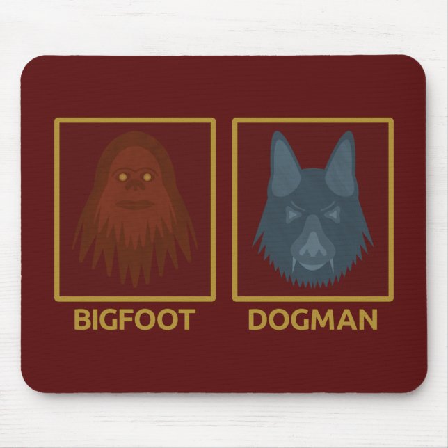 Tapis de souris Bigfoot & Dogman (Devant)