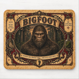 Tapis De Souris Bigfoot, Monstre de Cirque Vintage