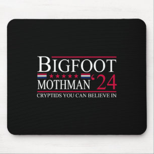 Tapis De Souris Bigfoot Mothman Élection présidentielle 2024 Vote