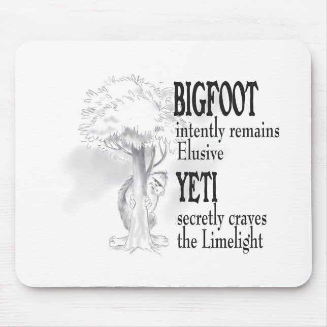 Tapis De Souris Bigfoot mouse pad (Devant)