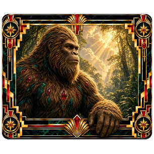 Tapis De Souris Bigfoot, mythe Art déco