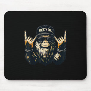 Tapis De Souris Bigfoot Rock Sur Sasquatch Vibes Métal Lourdes Hom