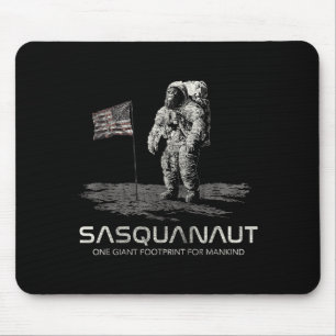 Tapis De Souris Bigfoot Sasquatch drôle de l'espace Sasquanaut