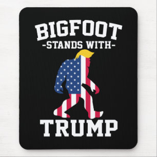 Tapis De Souris Bigfoot soutient Trump Élections 2024