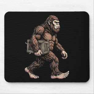 Tapis De Souris Bigfoot Transportant une Caisse de Poulets Ferme d