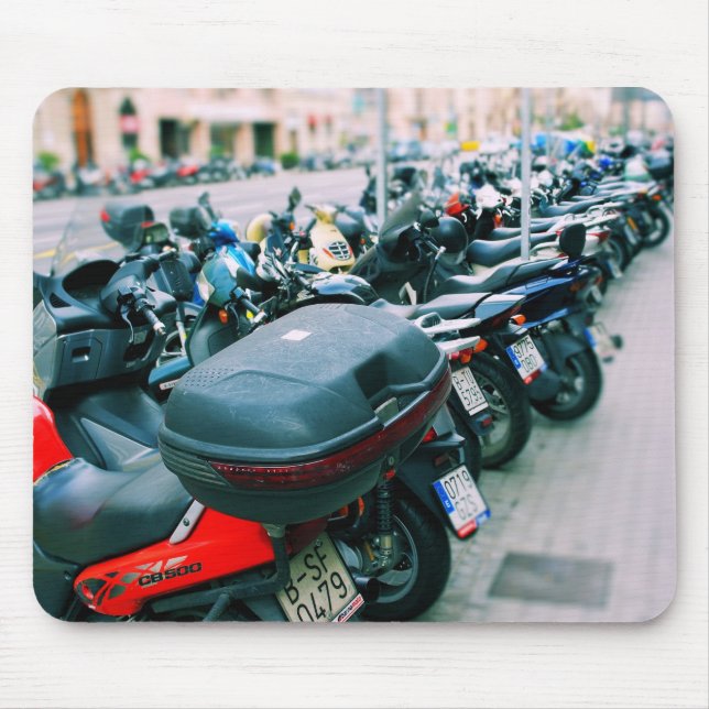 Tapis De Souris Bikers Row Barcelone (Devant)