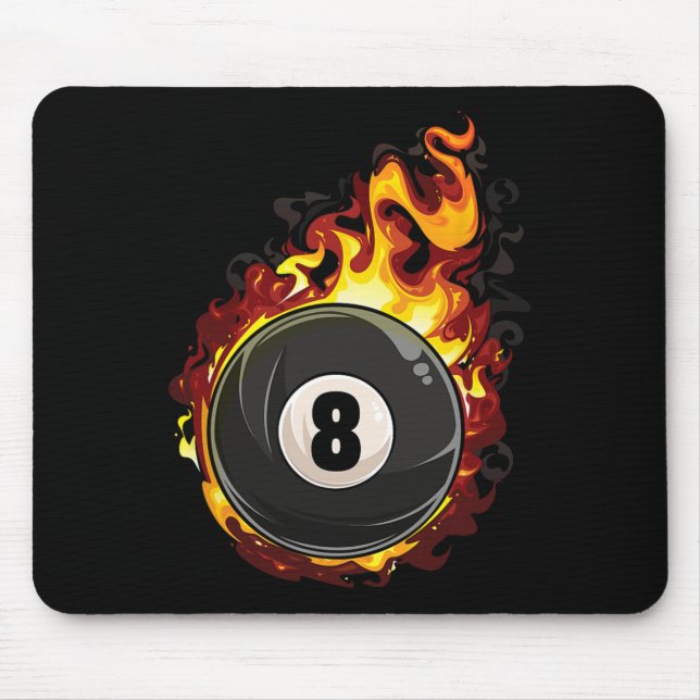 Tapis De Souris Billard 8 Ball Player Pool Billard Snooker Cue (Devant)