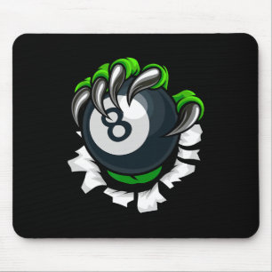Tapis De Souris Billard amusant ongles Art Billard Jouer Piscine P