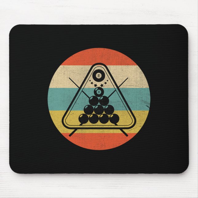 Tapis De Souris Billard de billard du billard du billard du billar (Devant)