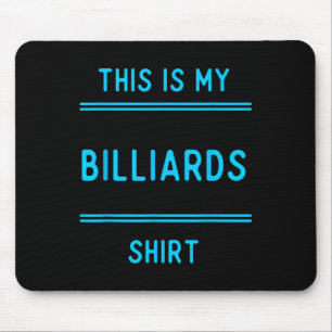 Tapis De Souris Billard Équipe T Shirts Cadeaux. Joueurs Et Fans P