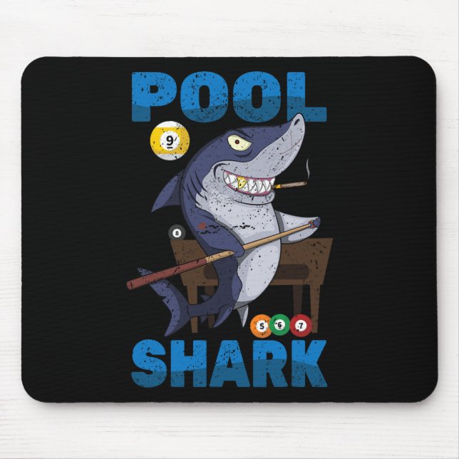 Tapis De Souris Billard - Pool Shark - Snooker Player - R Pub - (Devant)