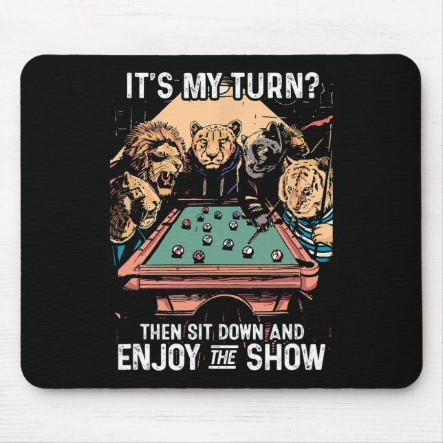 Tapis De Souris Billard Rack Cue Stick Table de billard Playe Bill (Devant)