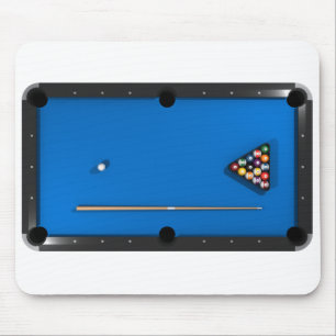 Tapis De Souris Billards/table de billard : Bleu senti :