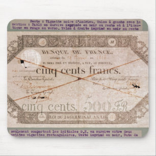 Tapis De Souris Billet de banque pour 500 francs du 24ème germina