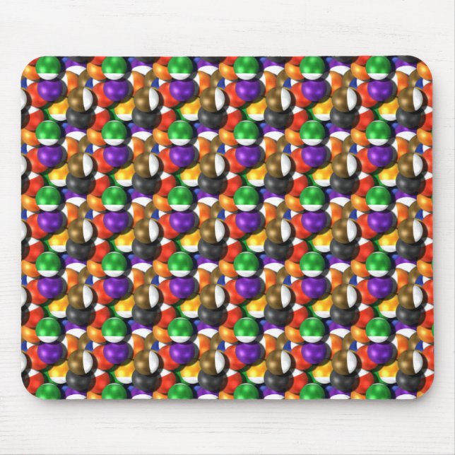 Tapis De Souris Billiard Balls (Devant)