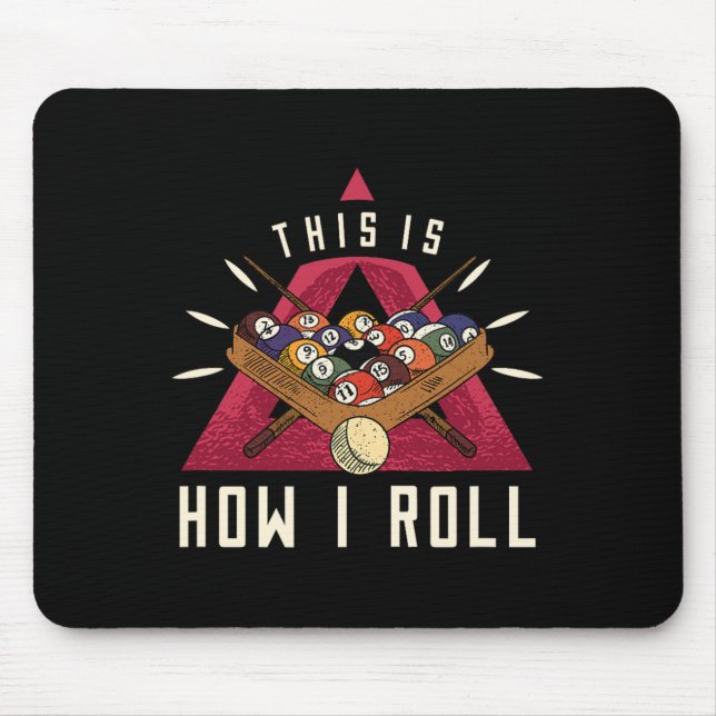 Tapis De Souris Billiard I Roll Billiards Jeu Snooker Pool Billiar (Devant)