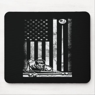 Tapis De Souris Billiards Pool American US Drapeau Juillet 4