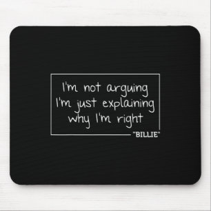 Tapis De Souris Billie Citation drôle Anniversaire Personnalisé No