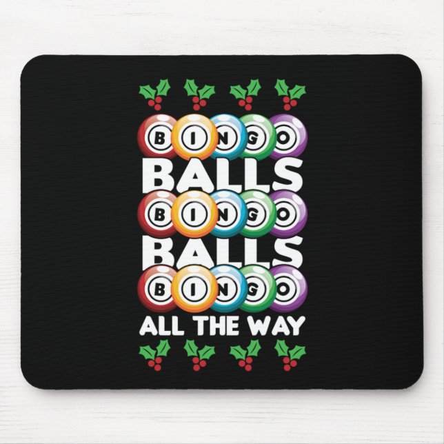 Tapis De Souris Bingo Balls Lucky Joueur Joueur Cadeau (Devant)