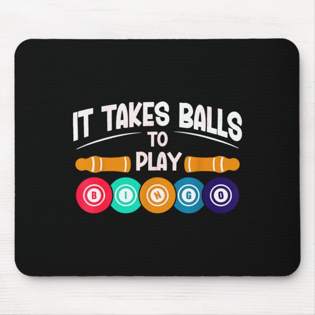 Tapis De Souris Bingo Player Funny Bingo Quote Lucky Bingo Design  (Devant)
