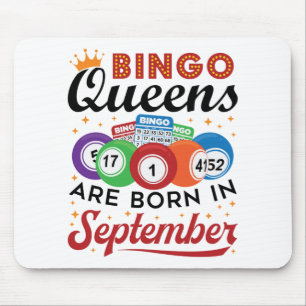 Tapis De Souris Bingo Queens Are Born in Septembre