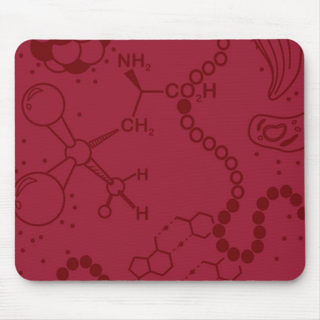 Tapis de souris bio/de chimie spectre de Bourgogne (Devant)