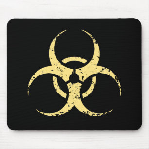 Tapis De Souris Biohazard - dist - jaune