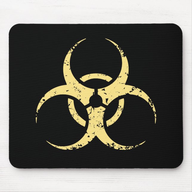 Tapis De Souris Biohazard - dist - jaune (Devant)