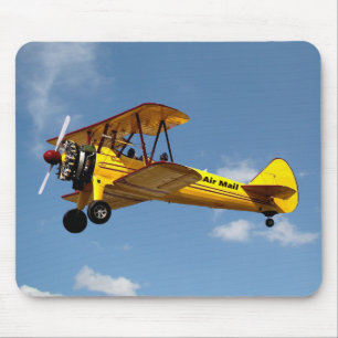 Tapis De Souris Biplan Air Mail