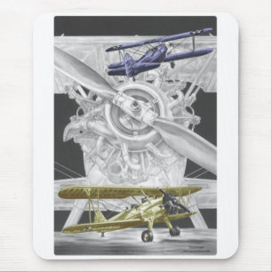 Tapis De Souris Biplan de Stearman