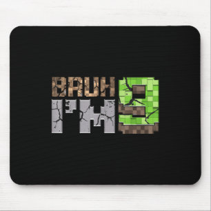 Tapis De Souris Birday Boy 9th Bruh Im 9 Years Old Gamer Pixel N