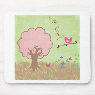 Tapis De Souris Birdie dans un arbre