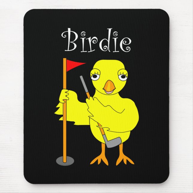 Tapis De Souris Birdie Golfer Chick (Devant)
