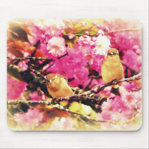 Tapis De Souris Birdies de fleur