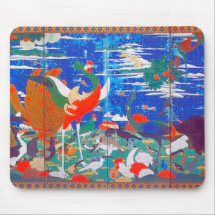 Tapis De Souris Birds, Animals, and Flowering Plants(Left) Jakuchū