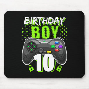 Tapis De Souris Birthday Boy 10 Video Game Controller 10e B