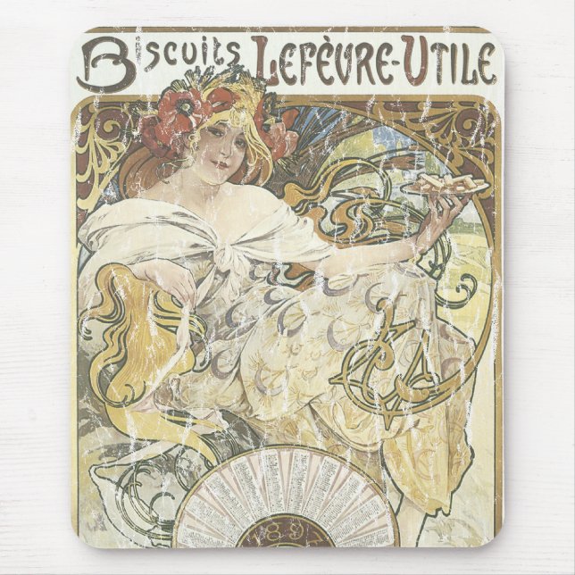 Tapis De Souris Biscuits Lefeure-Utile - en détresse (Devant)