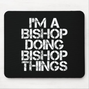 Tapis De Souris Bishop Funny Nom de famille Arbre de famille Anniv