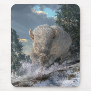 Tapis De Souris Bison blanc