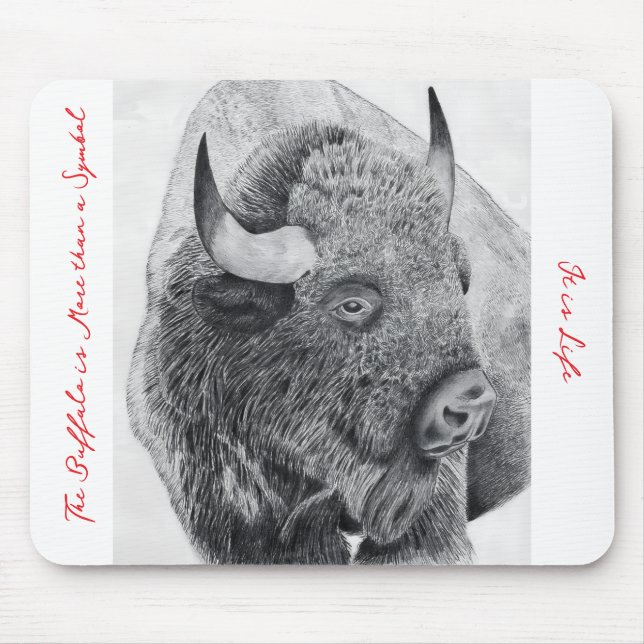 Tapis De Souris Bison d'Amérique (Devant)