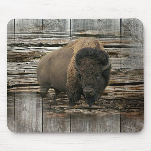 Tapis De Souris Bison de bois (Devant)