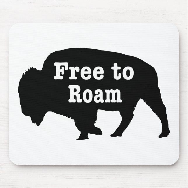 Tapis De Souris Bison libre de Roam (Devant)