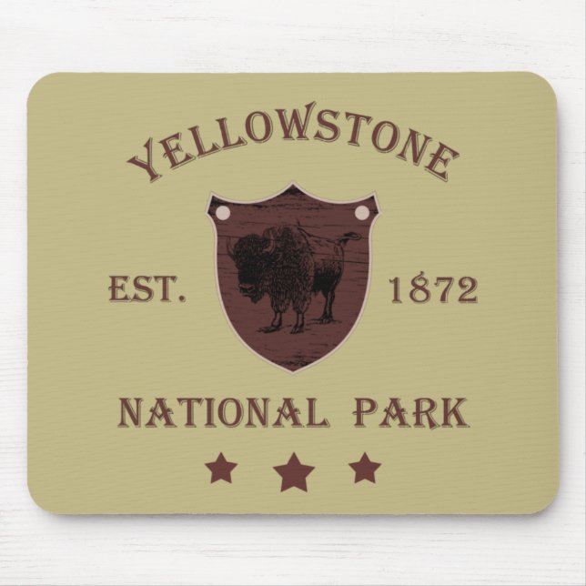 Tapis De Souris Bison Parc national de Yellowstone (Devant)