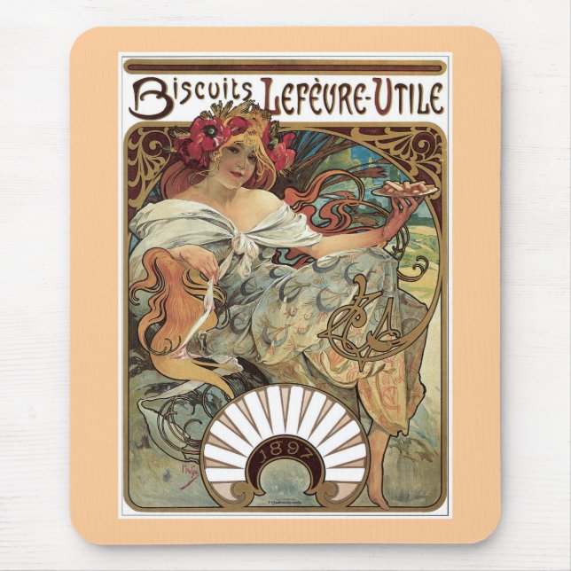 Tapis De Souris Bisuits Lefevre-Utile (Devant)