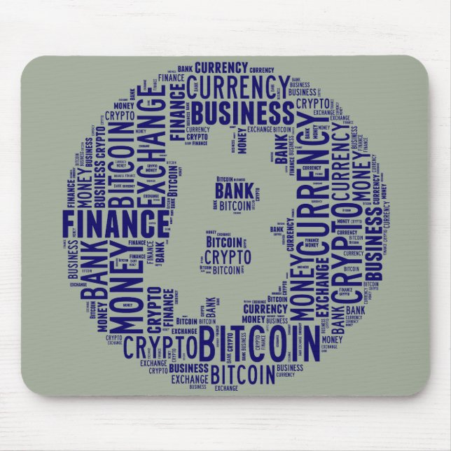 Tapis De Souris Bitcoin logo graphique (Devant)