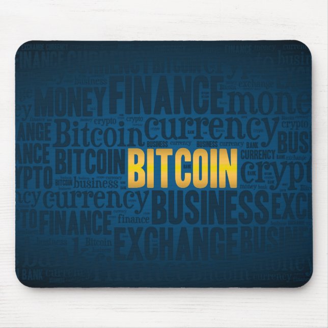 Tapis De Souris Bitcoin logo graphique (Devant)
