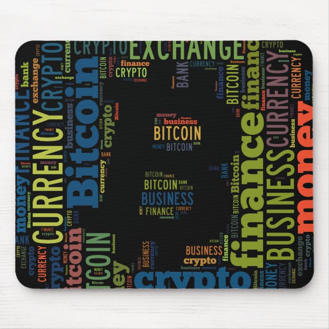 Tapis De Souris Bitcoin logo graphique (Devant)