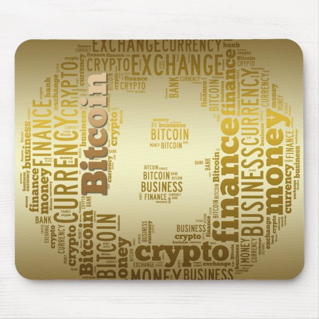 Tapis De Souris Bitcoin logo graphique (Devant)